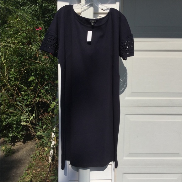Talbots Dresses & Skirts - NWT Talbots Navy With Lace On Short Sleeves Dress